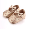 Foreign trade embroidered peach heart bow baby shoes baby shoes learning shoes D0730