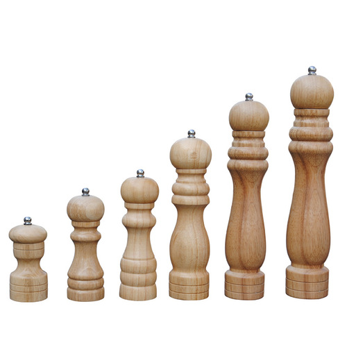 Wood color wooden manual wooden pepper grinder multi-size pepper grinder pepper grinder salt grinder manual