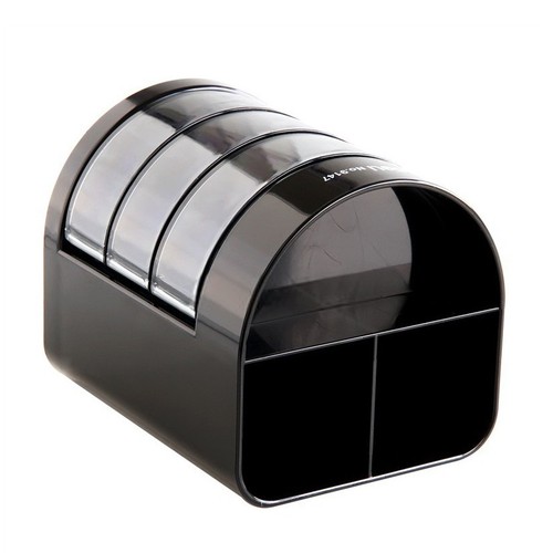 Deli Stationery 9147 Multi-layer Pen Holder Office Business Plastic Pen Holder Creative Fashion Storage Pen Holder Wholesale