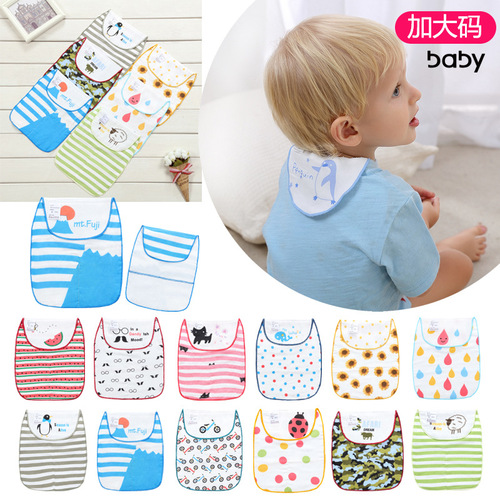 Large size baby dual-use sweat towel newborn soft pad sling 6-layer gauze sweat absorbent towel