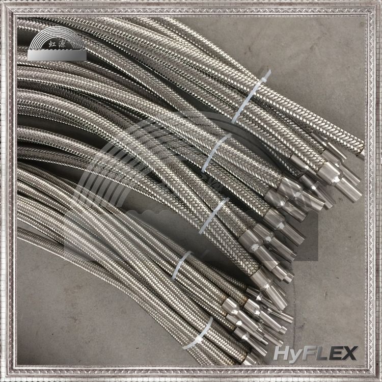 焊接式不锈钢金属软管 耐高压导热油蒸汽波纹软管 6MM 8MM 10MM