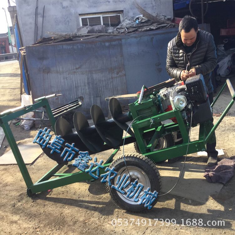 高速公路施工打桩机 手提式螺旋挖坑机 优质打桩机