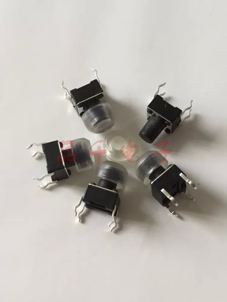 大量供应6*6轻触开关带透明按键帽 防水帽/防水罩 透明防尘套