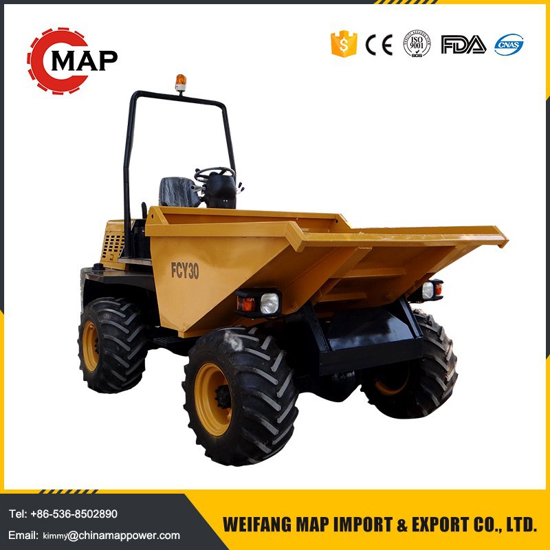 厂家直供3吨翻斗车旋转斗液压翻斗车铲土运输车工程用车