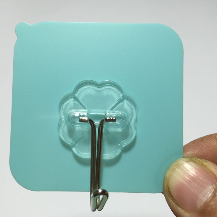 Seamless hook pearl color card seamless hook behind the door hook kitchen bathroom nail-free seamless sticky hook