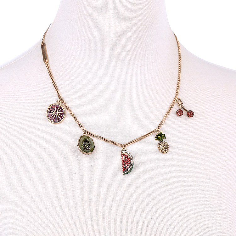 Occident and the United States alloy Dijiao necklace NHQD3965