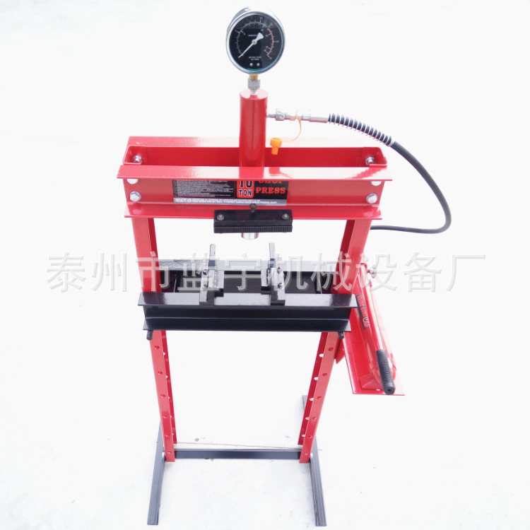 10T手动压力试验机 龙门式液压机 框架式压机 手动压床 电动压机