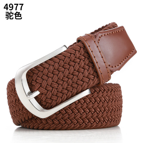 Unisex braided belt, extended stretch canvas belt, plus size, obese, versatile, casual, cross-border