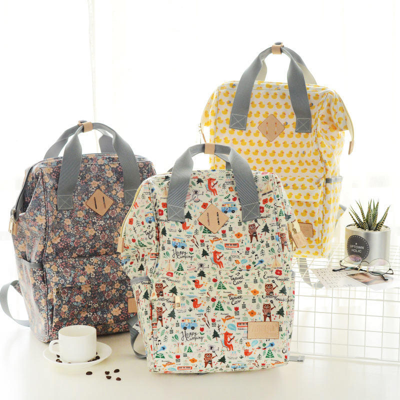 Mummy Bag fashion multi-function waterproof High-capacity Handbag Backpack go out portable Mother-Baby Pack wholesale