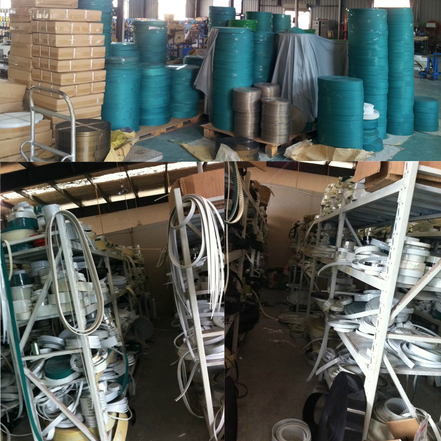 TPU polyurethane synchronous belt steel wire core synchronous belt can produce white black transparent tooth surface plus cloth core