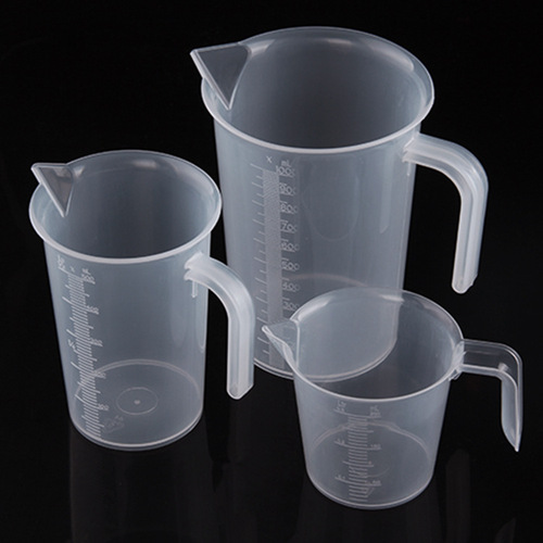Baking tools plastic filter measuring cup 100~1000ML capacity transparent kitchen measuring cylinder thickened PP cup with scale