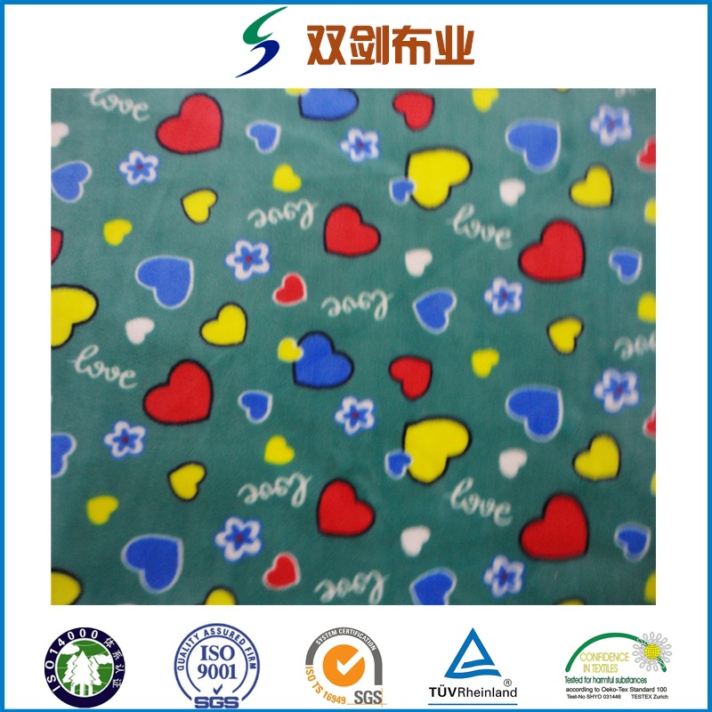 经编氨纶超柔染色印花经编银狐绒四面弹服装面料