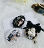 Fashionable trend demi-season ring from pearl, brooch, accessory, Korean style, internet celebrity