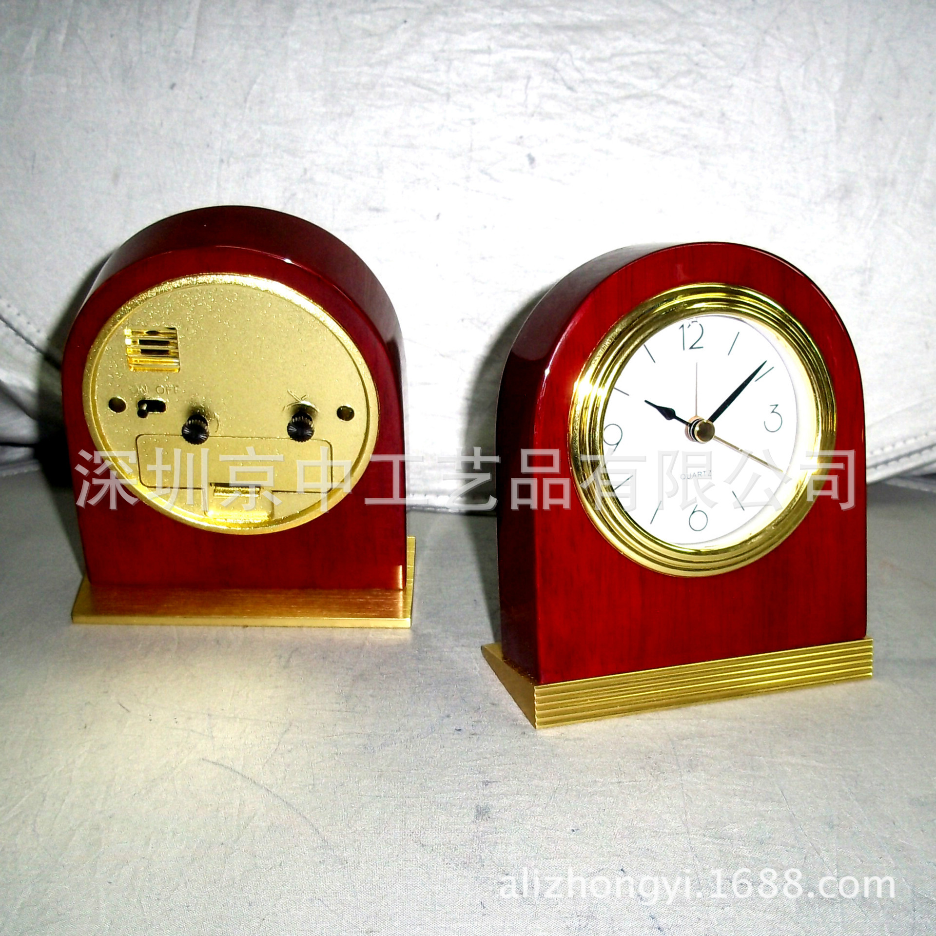 supply Chinese Red Highlight Piano Mute Small alarm clock automatic k1 Guest room Bedside hotel alarm clock