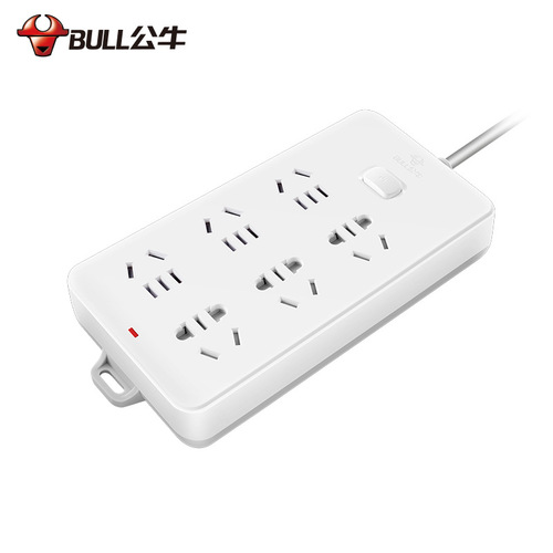 Male steak plug GN-109K/1.8m 6-position hole patch panel wholesale with switch bull socket