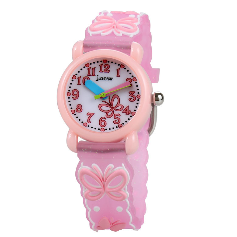 厂家批发儿童3d硅胶卡通手表可爱防水石英表小学生女童表小孩手表