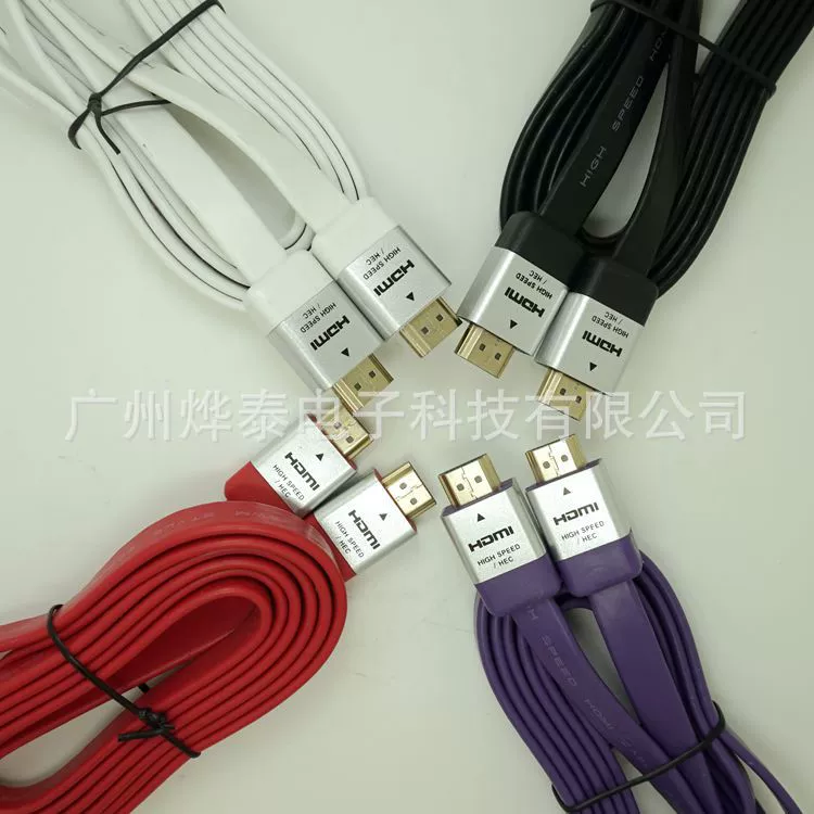 HDMI кабель 4K плоский, 2 м или 3 м, упаковка с подвесом