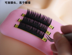 Glue pad for eyelash extension, self-adhesive eyelash pad, eyelash forehead sticker, upgraded eyelash glue pad with silicone cushion, static cling eyelash sticker.
