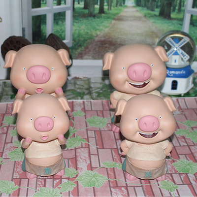 [创意萌宝猪仔钱罐储蓄罐小中号 树脂工艺摆件家居装饰批发] 创意萌宝猪仔钱罐储蓄罐小中号 树脂工艺摆件家居装饰批发