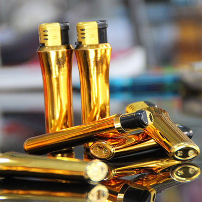 Manufactor wholesale Plastic lighter customized Coating 168 vase advertisement Windbreak lighter inflation Customized LOGO