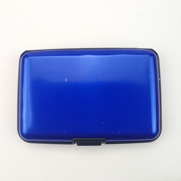 Titular de tarjeta de metal de aluminio de comercio exterior europeo y americano impermeable anti-magnético titular de la tarjeta de aleación de aluminio multifuncional titular de la tarjeta de identificación en stock