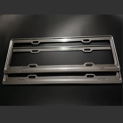 1.0 thick stainless steel license plate frame license plate frame license plate frame new traffic license plate frame license plate frame