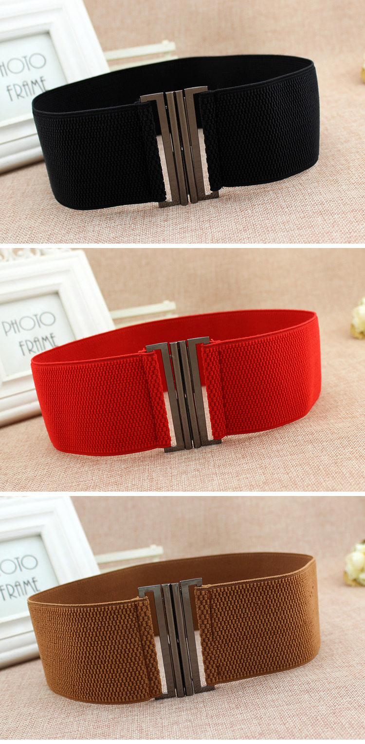 Abito da donna alla moda, ampio e stretto con bottoni, cintura elastica versatile per quattro stagioni. Cintura decorativa da donna_voghion.com