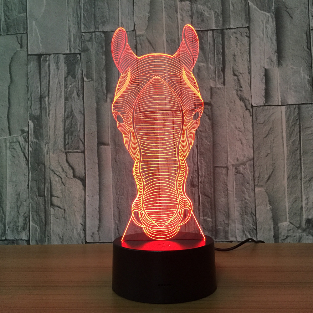 3d led 创意灯 相框式3d灯七彩遥控触摸礼品