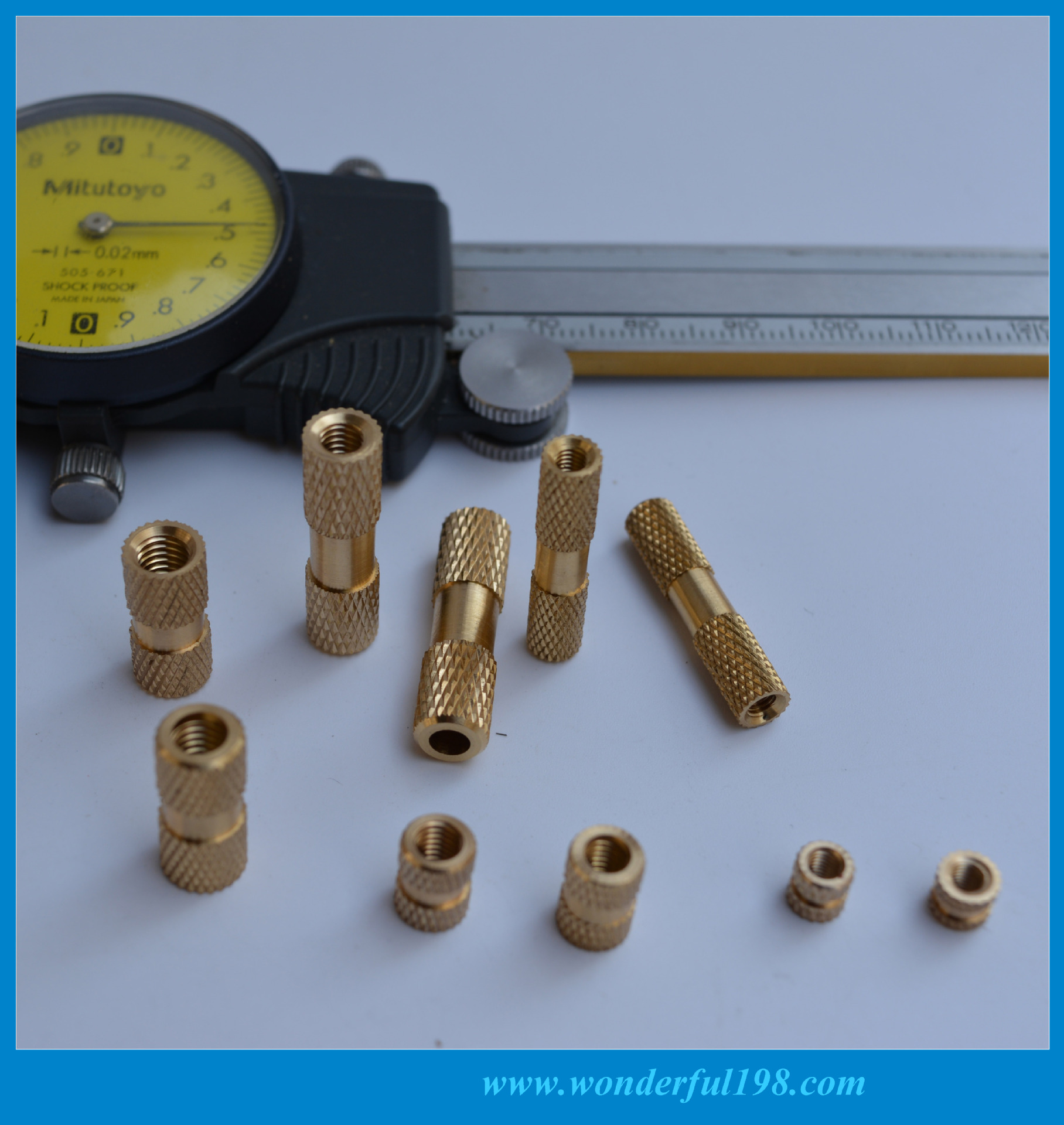 工厂直销五金件加工铜螺母 车床件注塑滚花铜螺母 非标定制