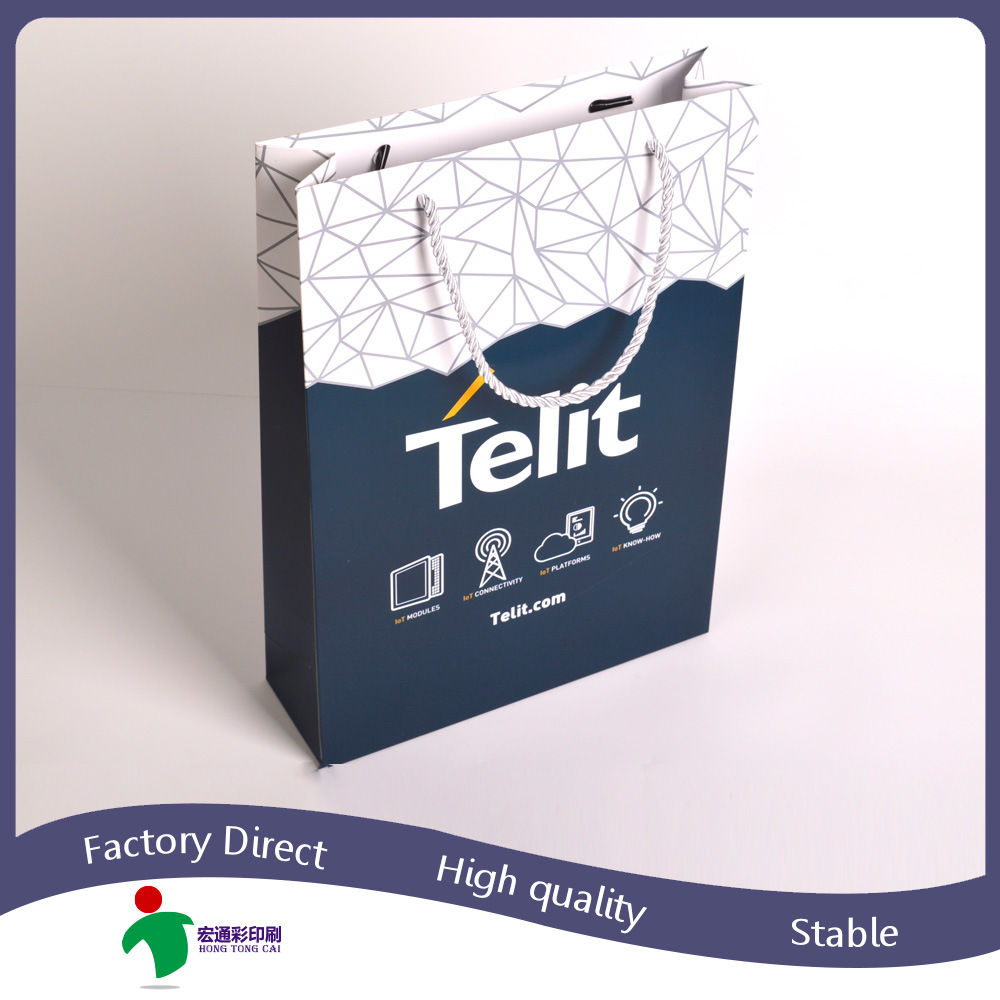 厂家定 做 服装白卡手提袋纸袋 礼品广告购物袋可印刷logo