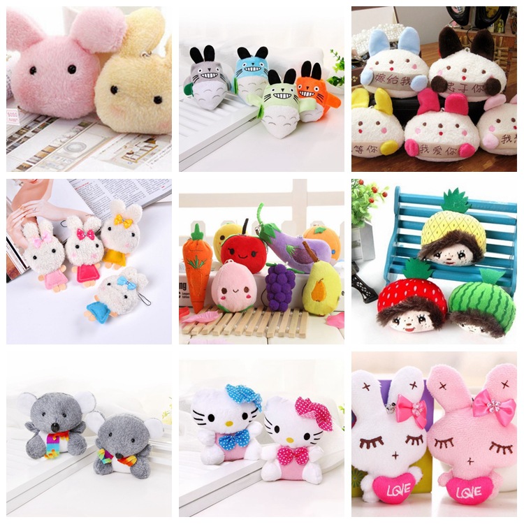 Boutique Plush Toys Small pendant Wedding celebration Shed a doll activity Small gifts phone chain Keychain package Accessories