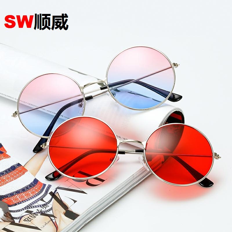 Factory wholesale Korean retro round sun...