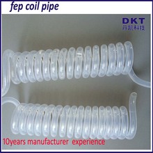 厂家直销耐酸碱防腐蚀耐高低温透明铁氟龙 FEP PFA盘旋管弹簧管