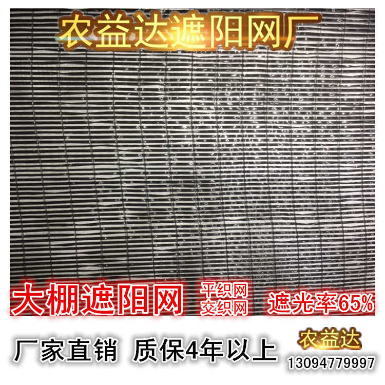 生产直销遮光率65%人参网农用大棚网黑色遮阳网蔬菜大棚网交织网