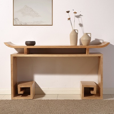 All solid wood Entrance station Modern minimalist New Chinese style Console Tables Buddhist mood Altar a living room household Knutsford Creative Furniture