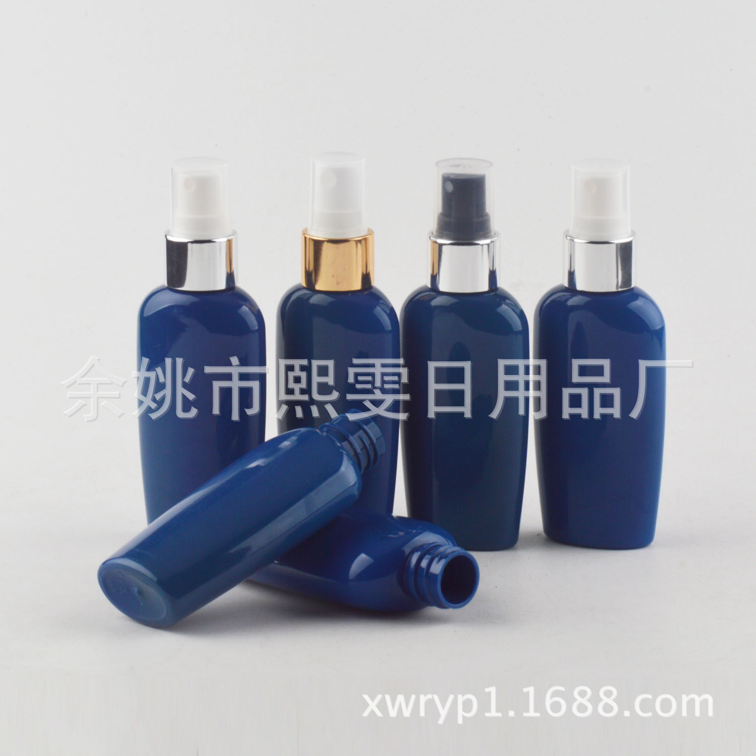 60ml实蓝扁瓶喷雾瓶 pet喷瓶 化妆品分装瓶 小喷壶 补水喷瓶