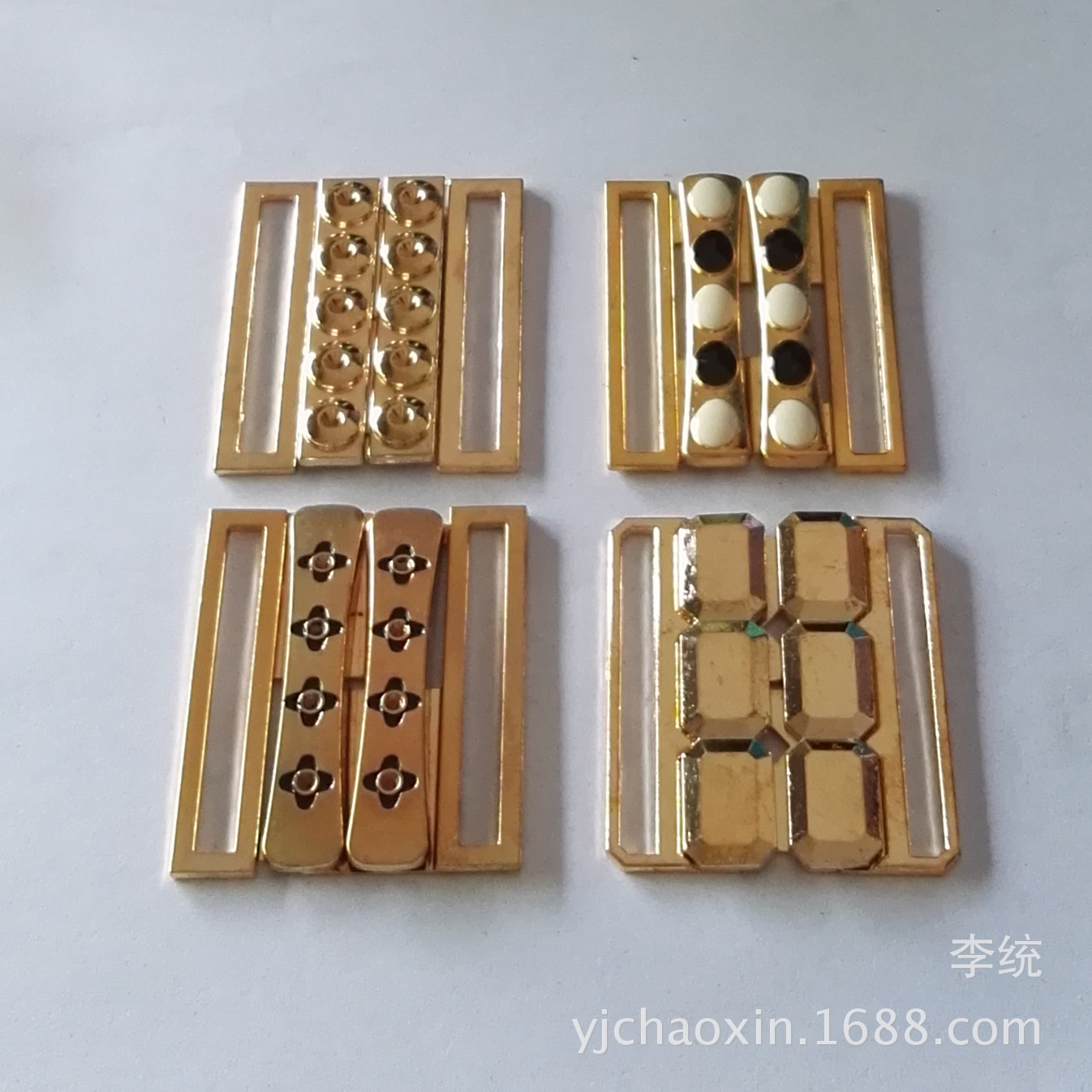 小批金色插扣对扣腰带装饰扣大衣扣服装配件金属锌合金滴油腰带扣