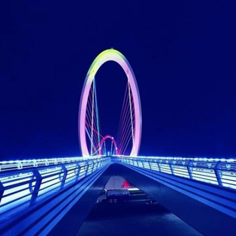 ���Ҷ��ƴ�������¥������װ��Ч��LEDװ��ҹ����Ⱦ��Χ���õƹ�