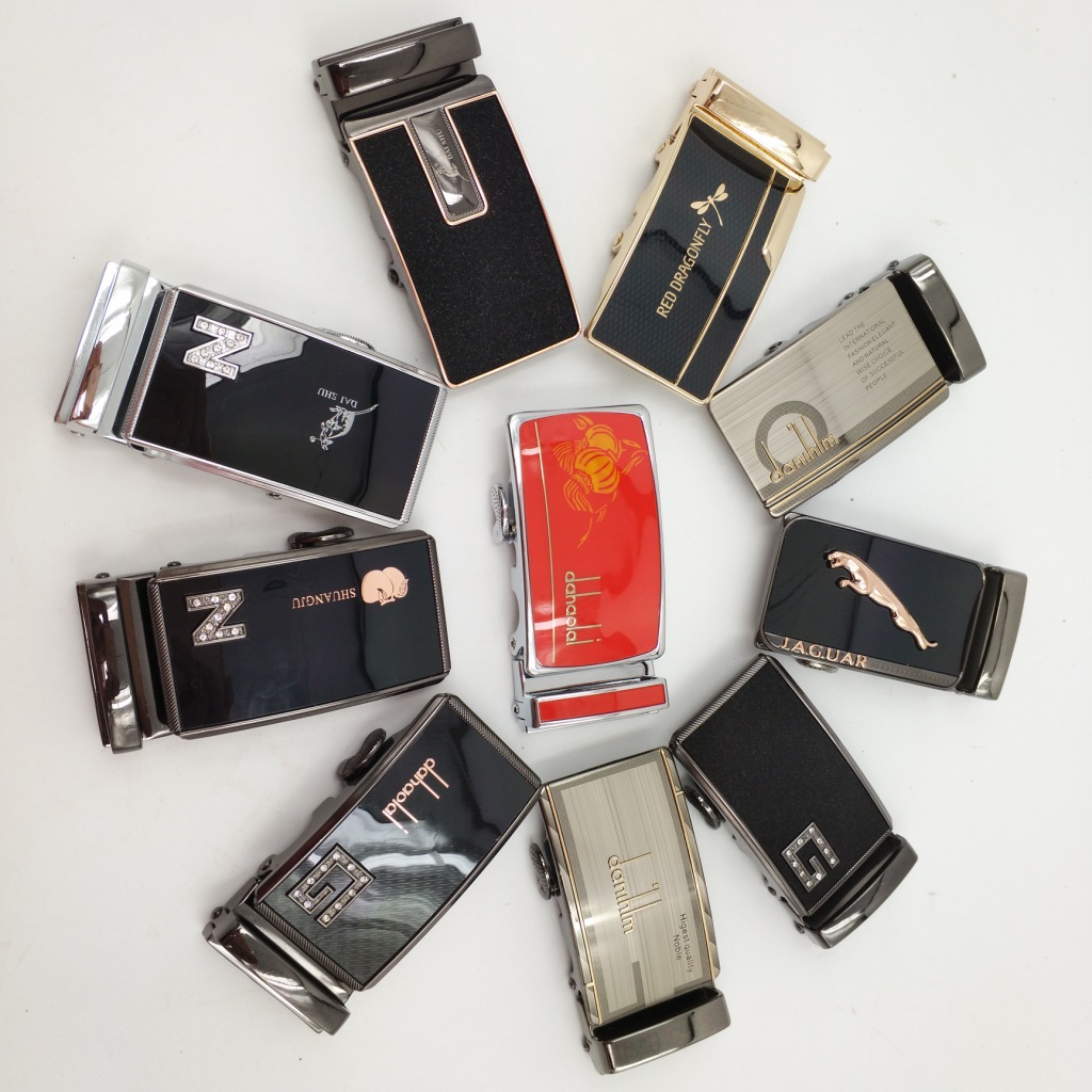 男士時尚皮帶腰帶扣頭 休閑褲帶頭 百搭男式自動針扣打眼合金帶扣