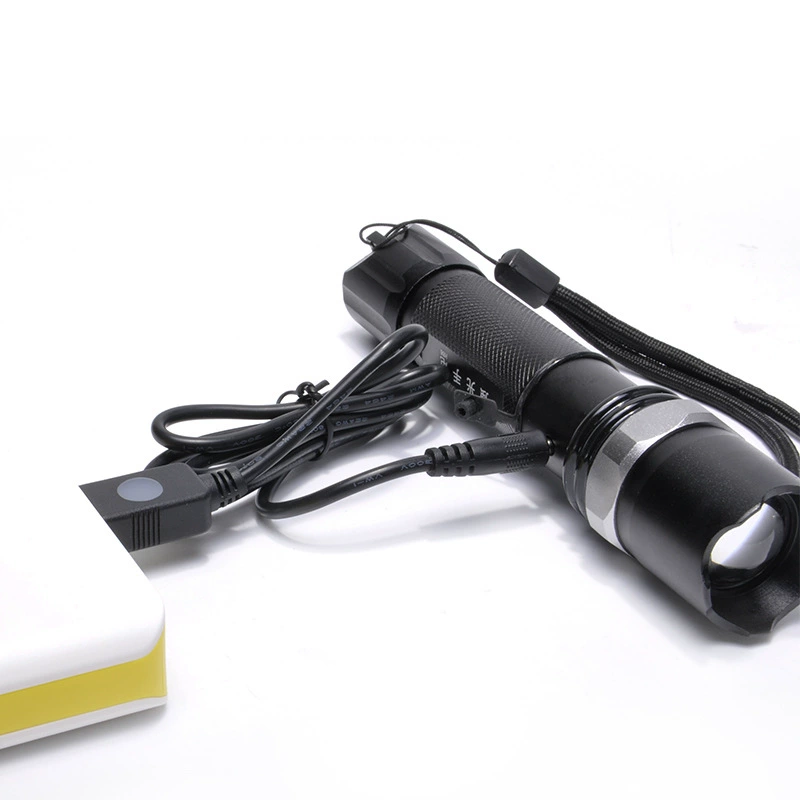 LED flashlight, lantern, charging cable, indicator lamp, miner's lamp
