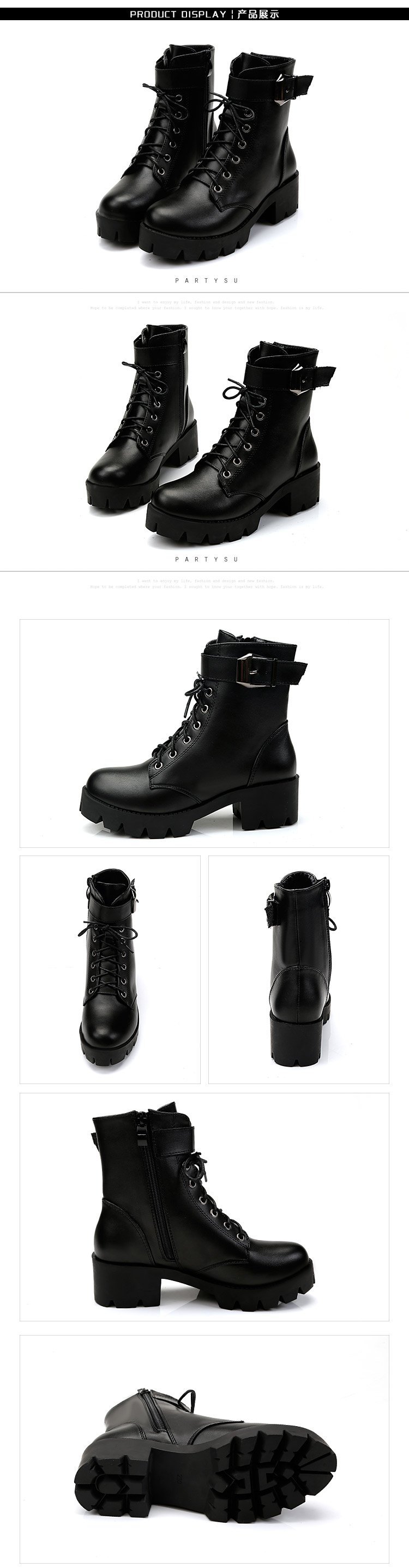 Bottes femme en PU artificiel - Ref 3355143 Image 10