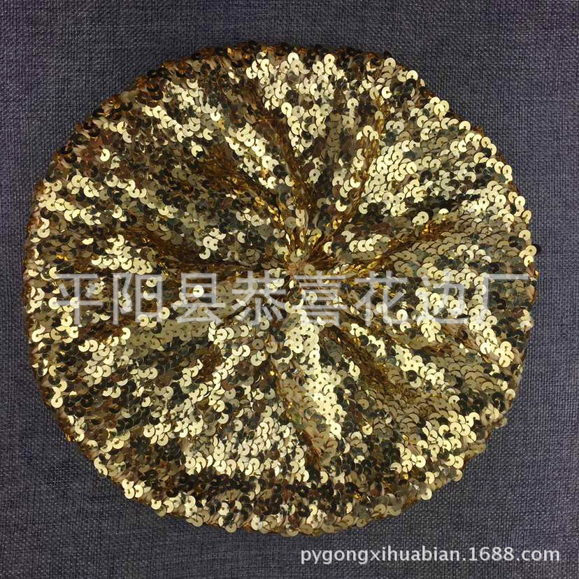 亮片贝雷帽
