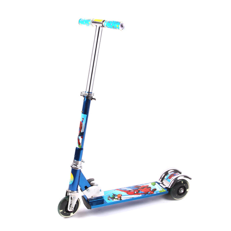 闪光全铝儿童滑板车儿童三轮滑轮车滑滑
