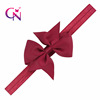 Children's hairgrip with bow, headband handmade, elastic accessory, 20 colors, Korean style