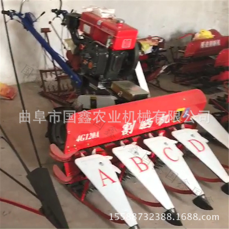 二连浩特链条传动大豆收割机 悬挂式收割机