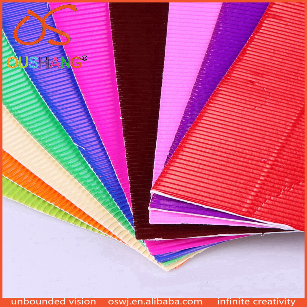 Manufacturers Spot Corrugated paper colour Corrugated paper DIY blue gules Pink DIY decorate Colored paper