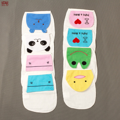 批發寶寶汗巾兒童墊背巾大碼棉精制6六層24*35吸汗巾壹件代發