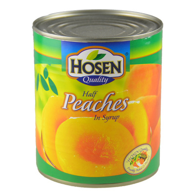 好顺进口希腊黄桃罐头825g水果罐头新鲜糖水罐头蛋糕烘焙原料批发