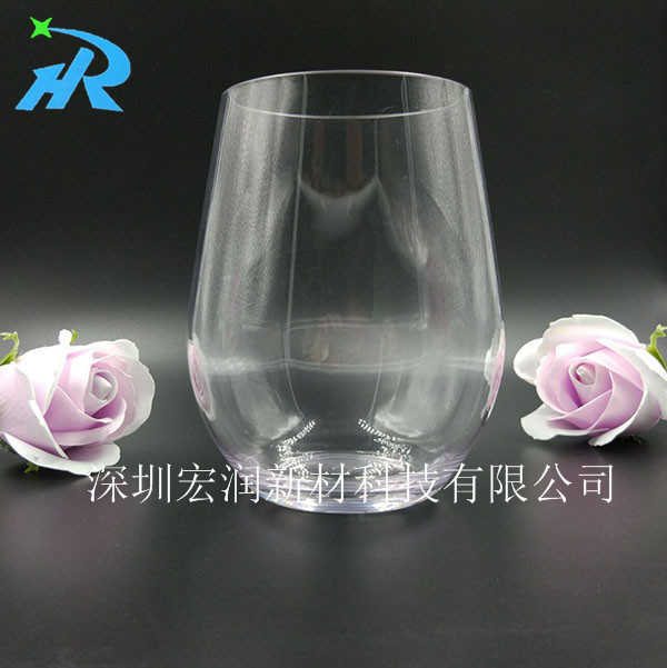 長期出售 厚底塑料酒杯 玻璃質(zhì)感塑料酒杯 Tritan材質(zhì) 可定制LOGO