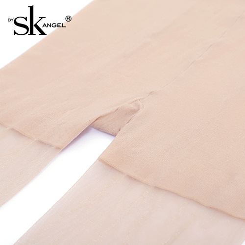 sk stockings summer 15D ultra-thin black silk sexy anti-snatch silk core-spun silk flesh-colored light leg artifact bottoming pantyhose